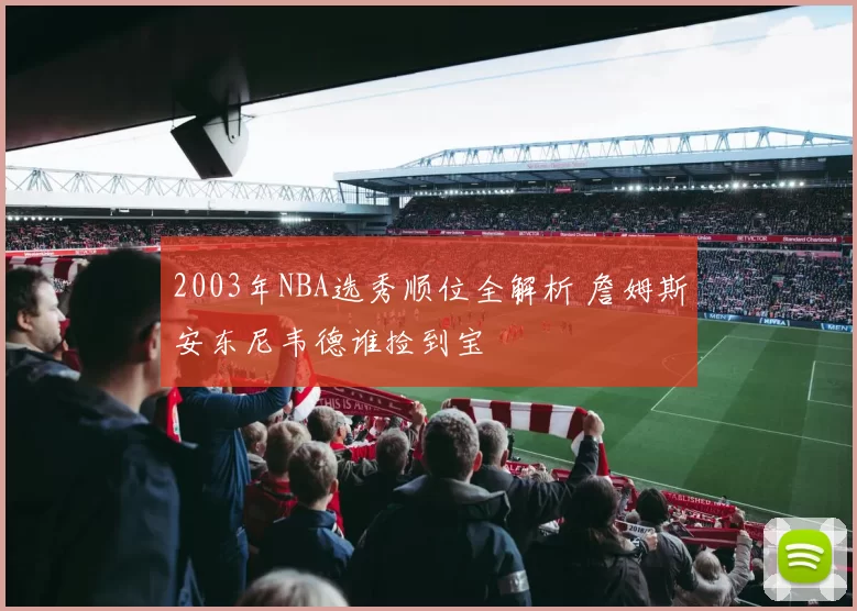 2003年NBA选秀顺位全解析 詹姆斯安东尼韦德谁捡到宝